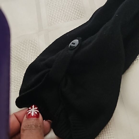 Le Chateau Casual Open-Front Cardigan Black XS - Picture 12 of 16